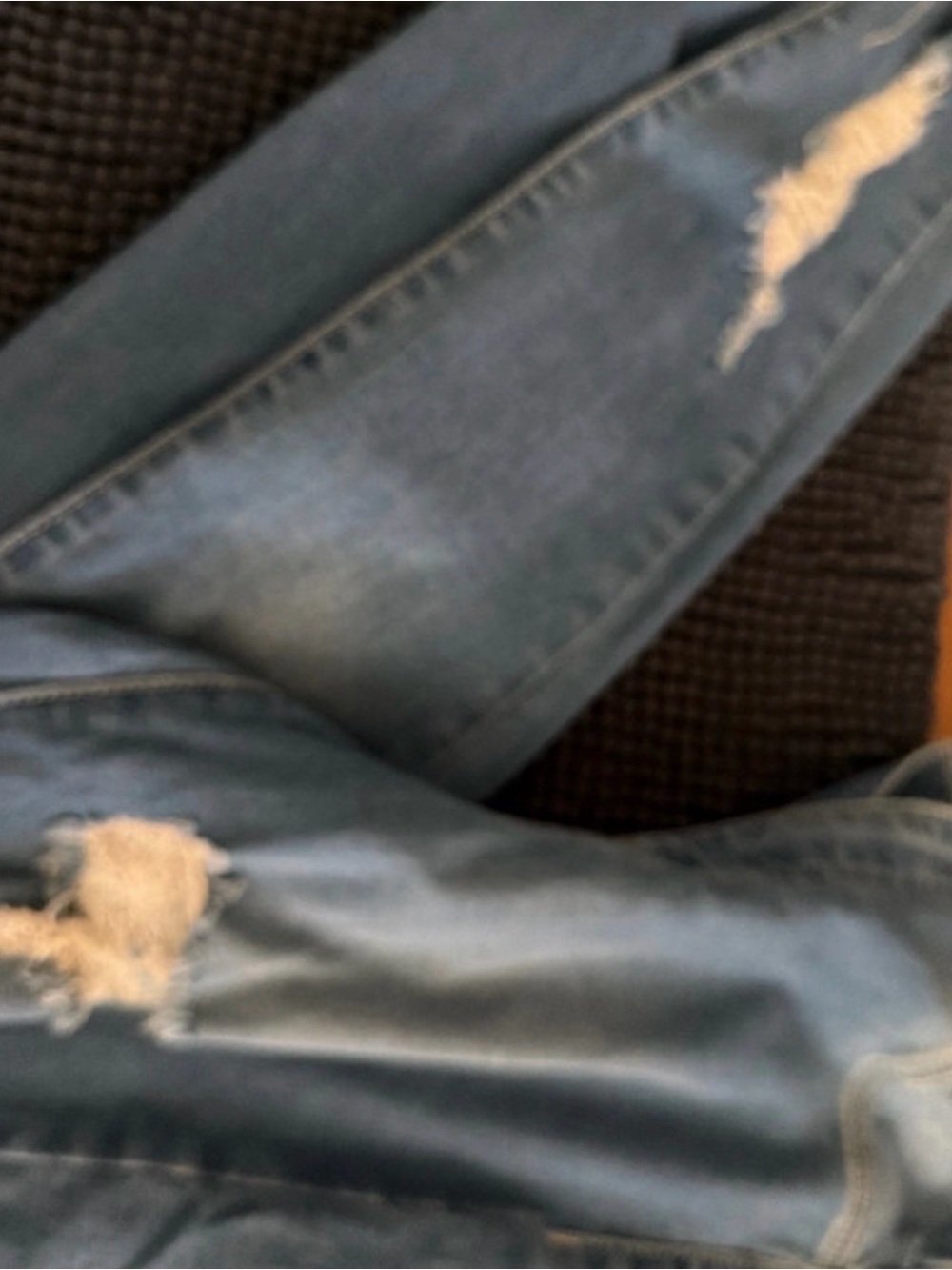 Women’s Light Blue Distressed Jeans